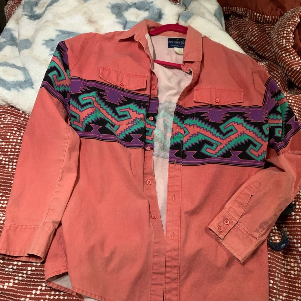Vintage Wrangler Button Up